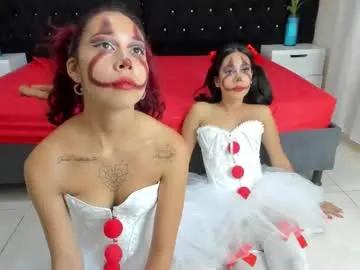 Chaturbate lisa_sweetas is Private lisa_sweetas — These two clowns are waiting for you  #bdsm #slave #halloween  #lesbian  #anal